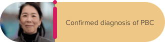 Confirmed diagnosis of PBC.