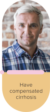 Have compensated cirrhosis.